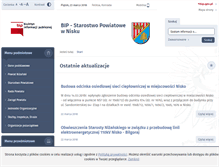 Tablet Screenshot of bip.powiat-nisko.pl